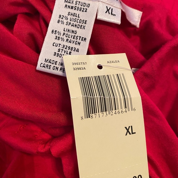 Max Studio Red Maxi Dress/Gown Size XL NWT - Picture 6 of 8